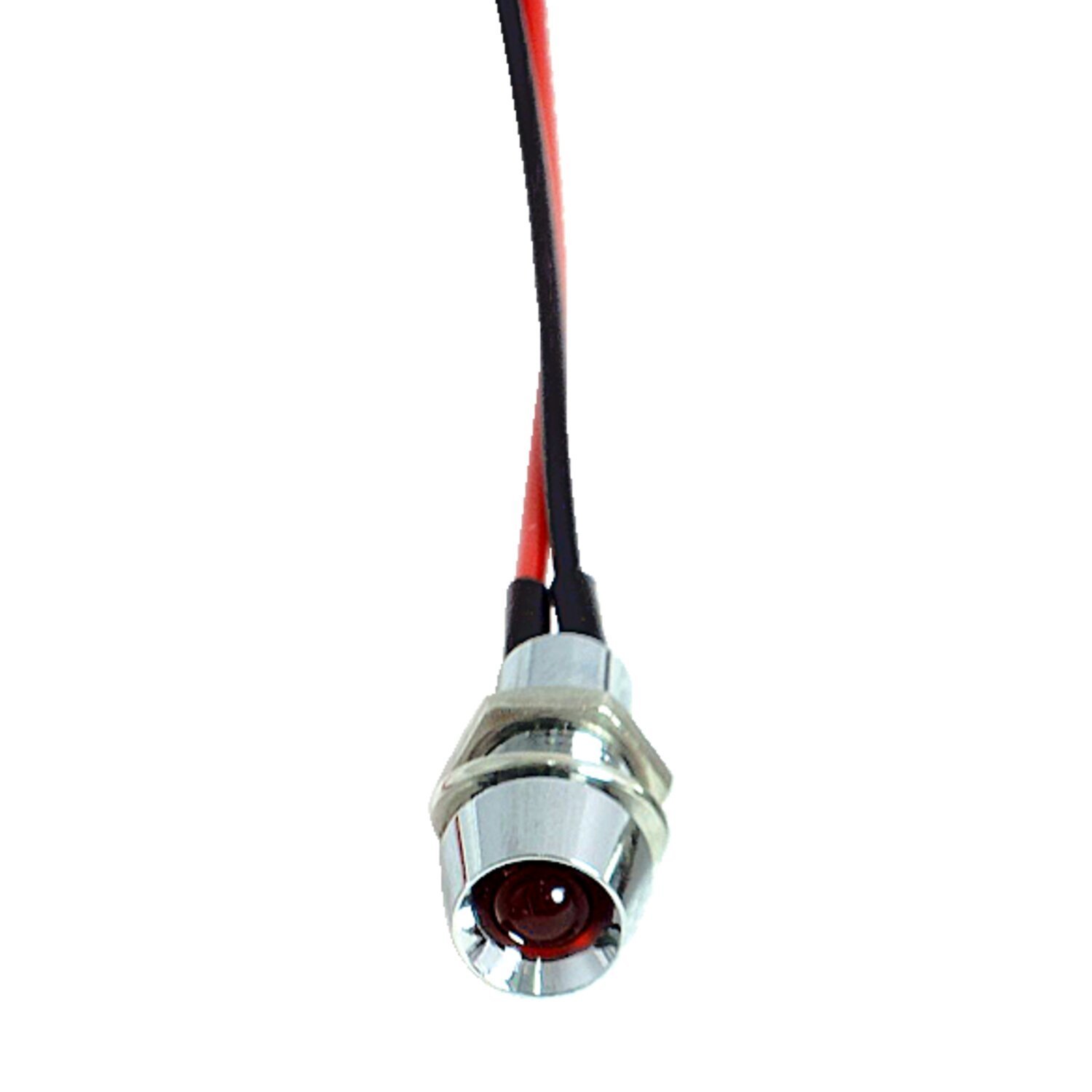 Custom LED indicator light. 5/16", red
