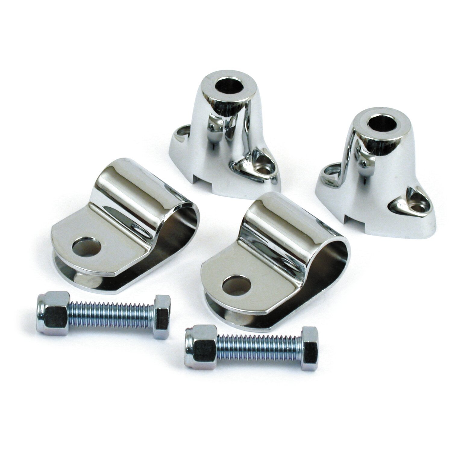 Spotlamp & turn signal mount kit. Chrome