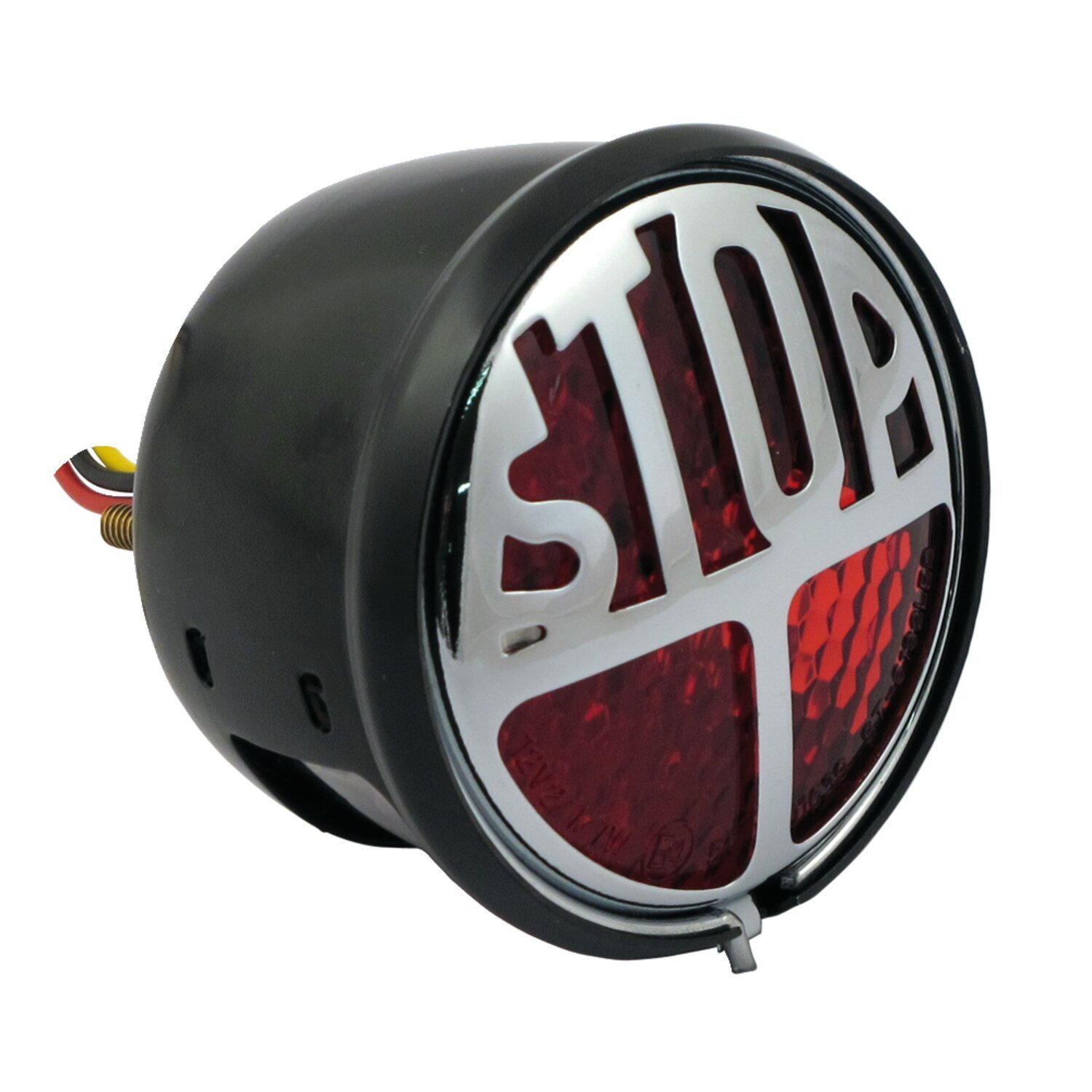 Stop LED taillight. Black. Red lens