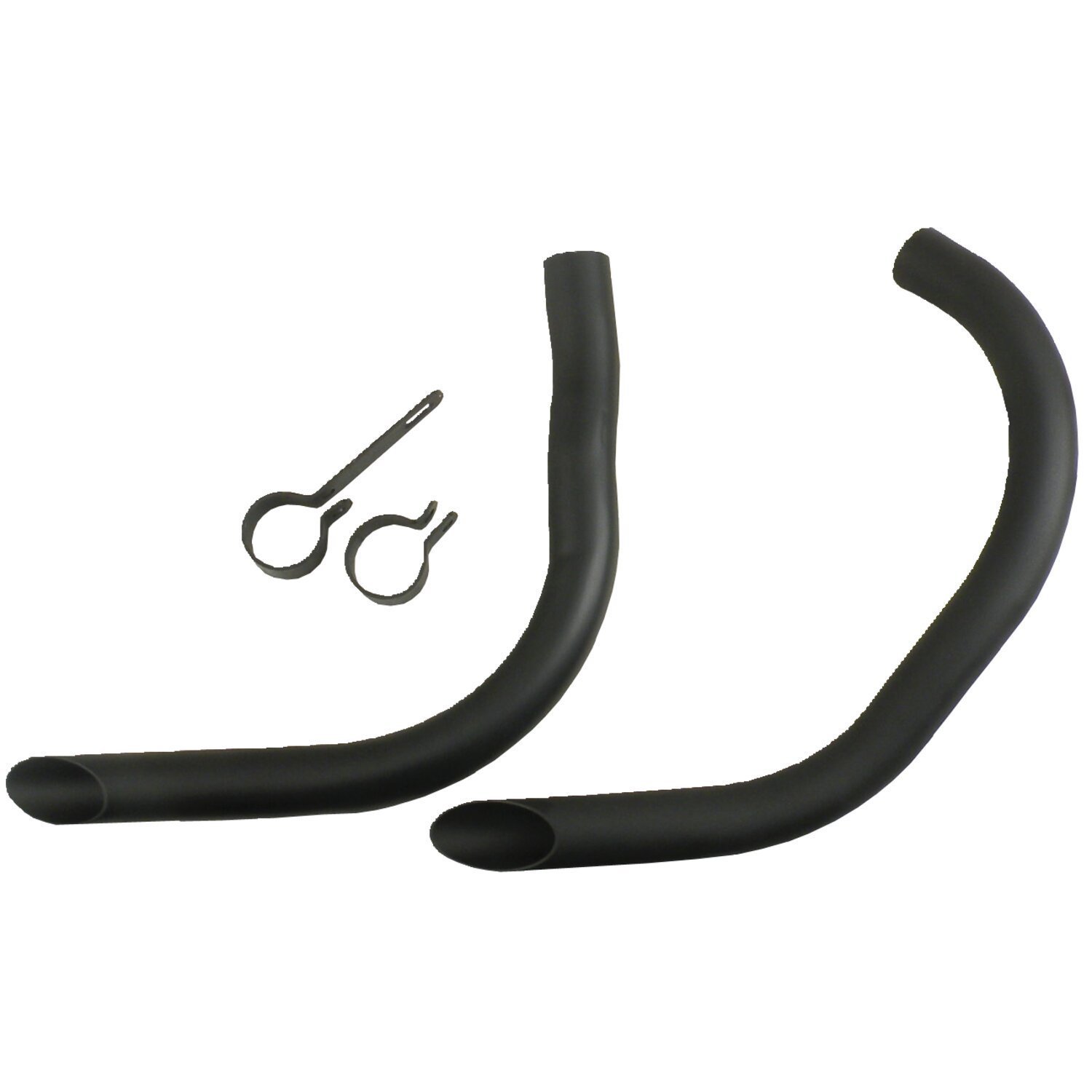 Drag pipes for 45" Flatheads, black