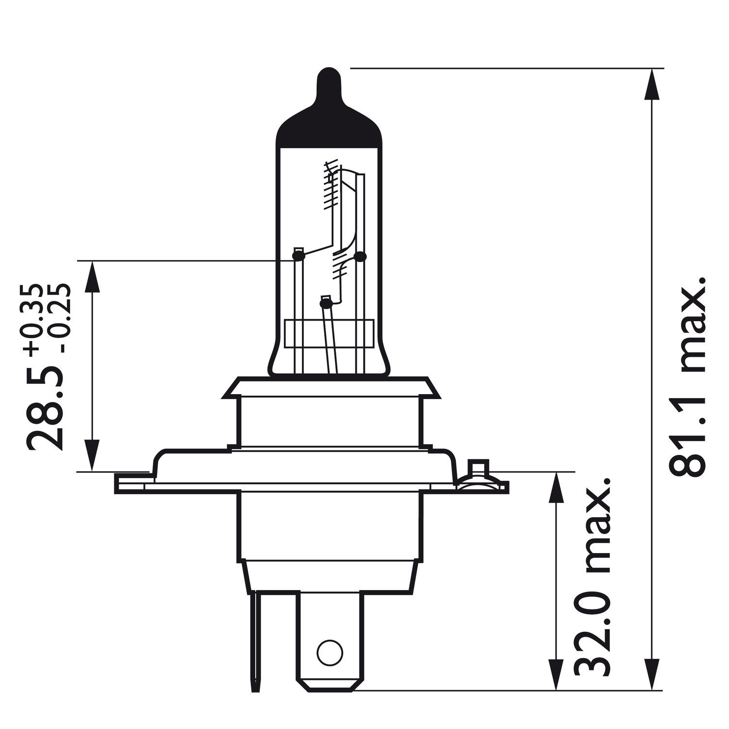 Philips CityVision Moto headlamp bulb H4