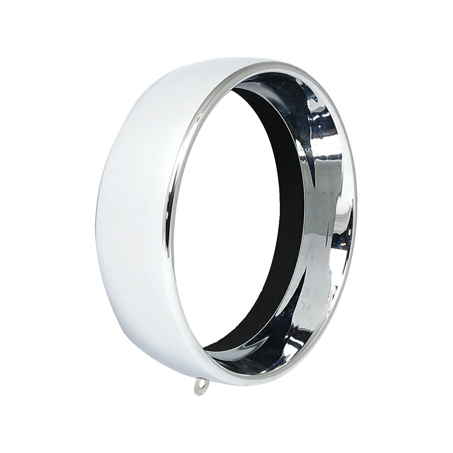 Recessed trim ring. 5-3/4" headlamp. Chrome