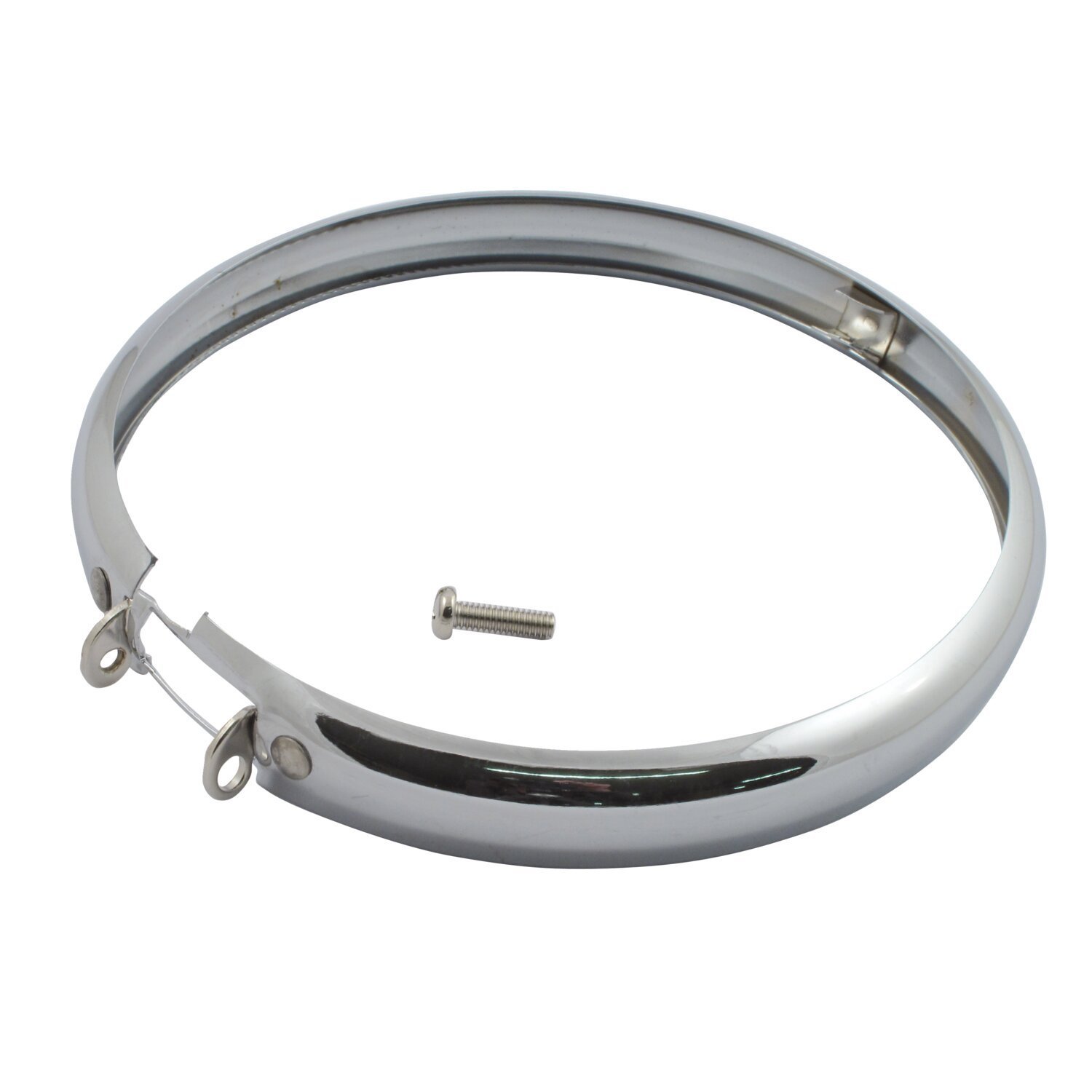 Replacement springer headlamp trim ring. Chrome
