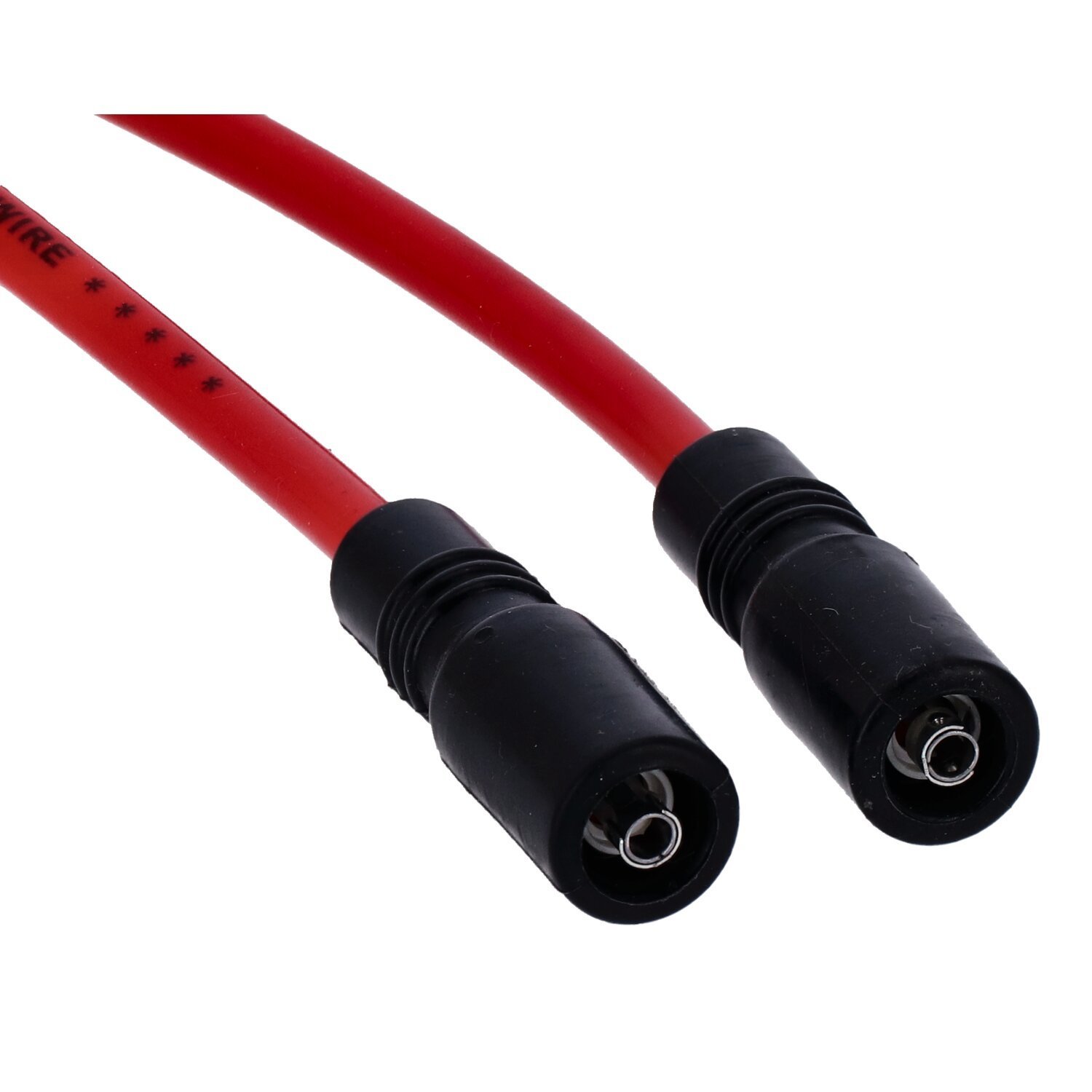 Accel, 8mm Ferro Spiral core spark plug wire set. Red