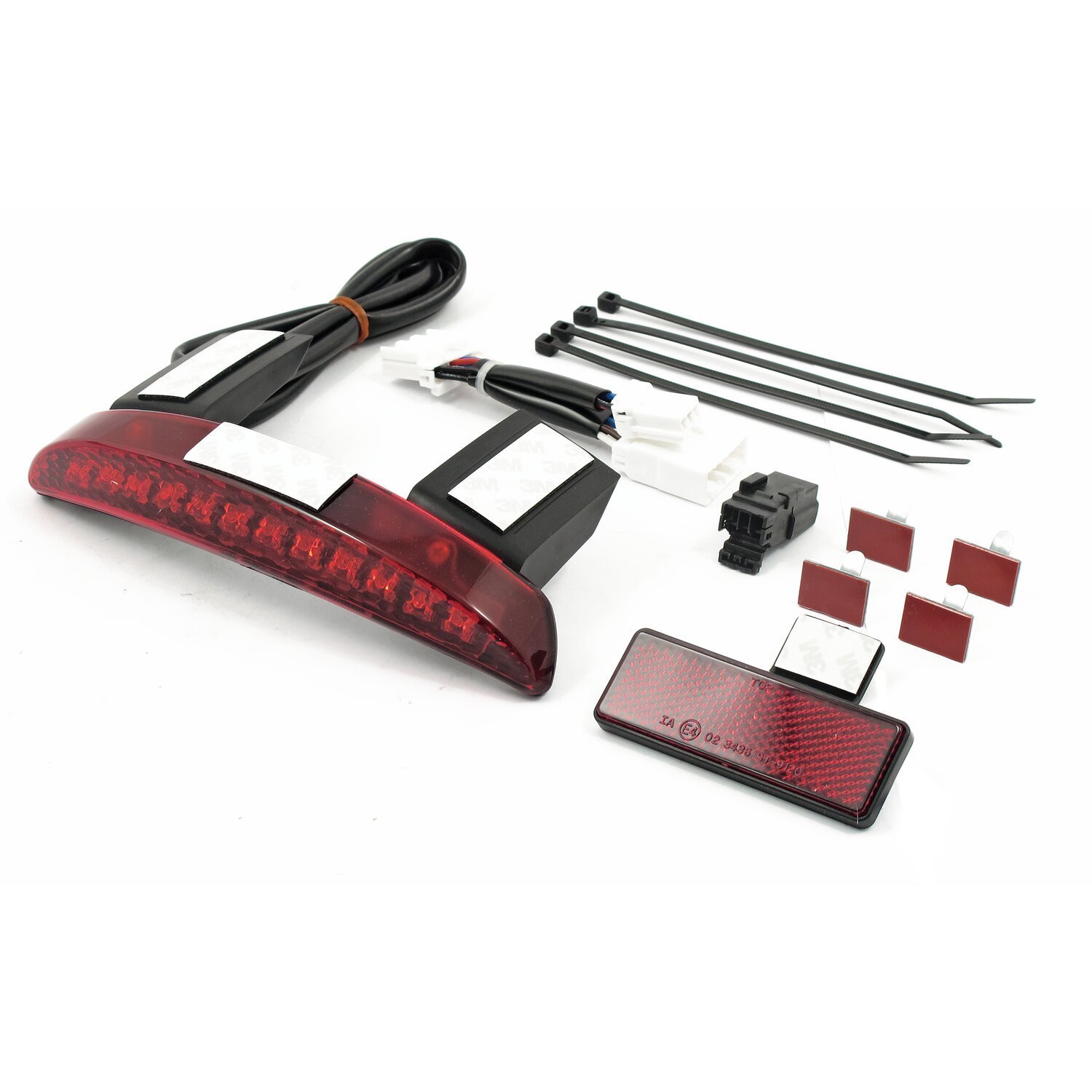 Chopped fender edge LED taillight. Red lens