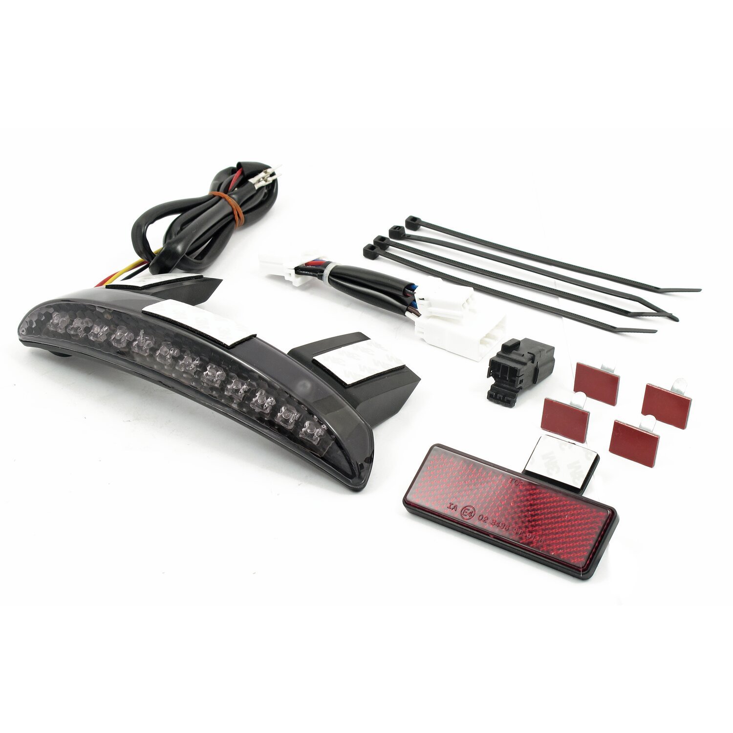 Chopped fender edge LED taillight. Smoke lens