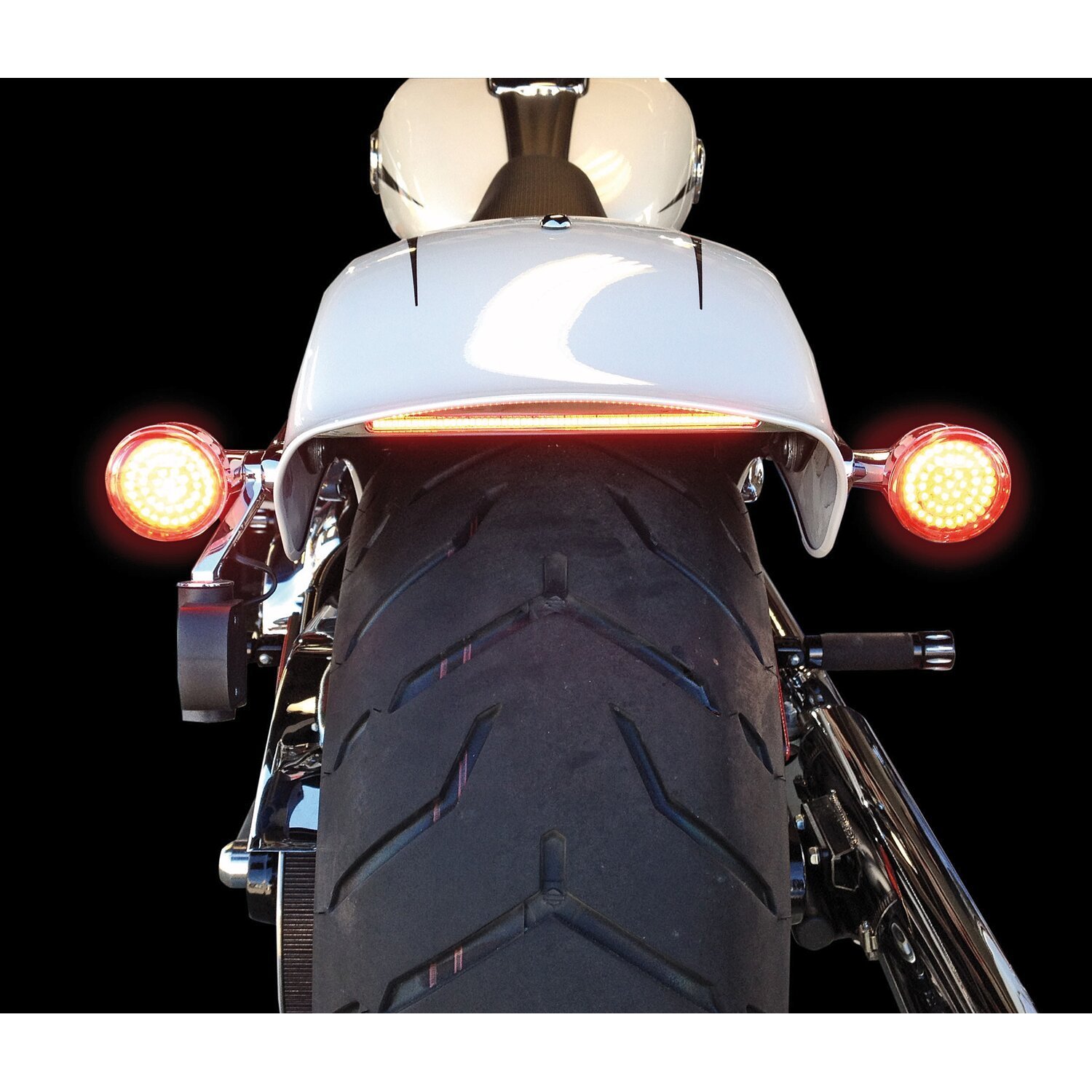 Custom Dynamics billet LED taillight chrome with clear lens