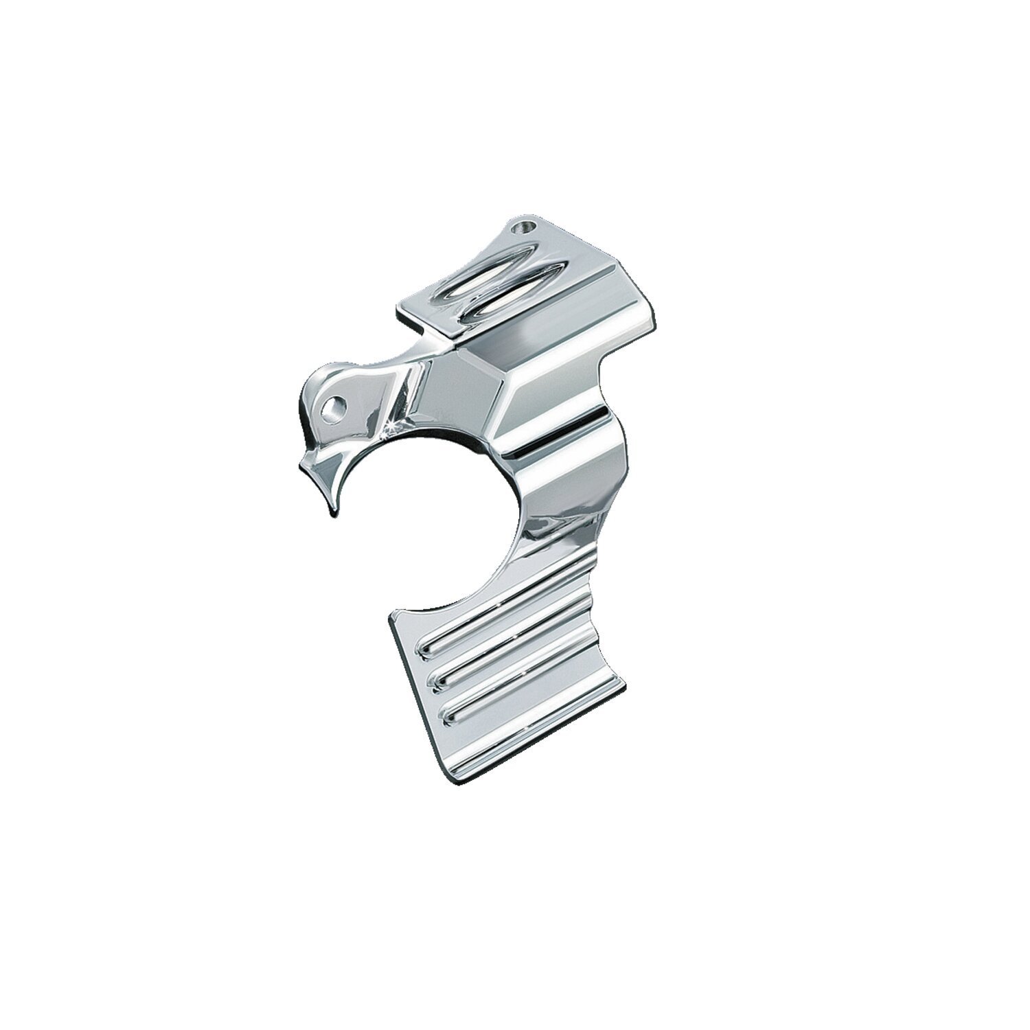 Kuryakyn, oil filler spout cover. Chrome