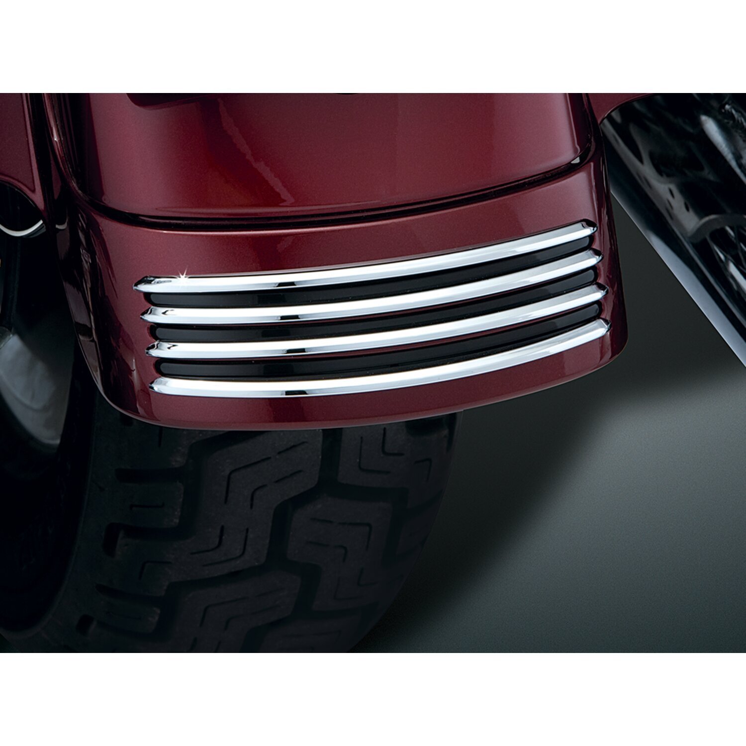 Kuryakyn, rear fender accent. Chrome & black