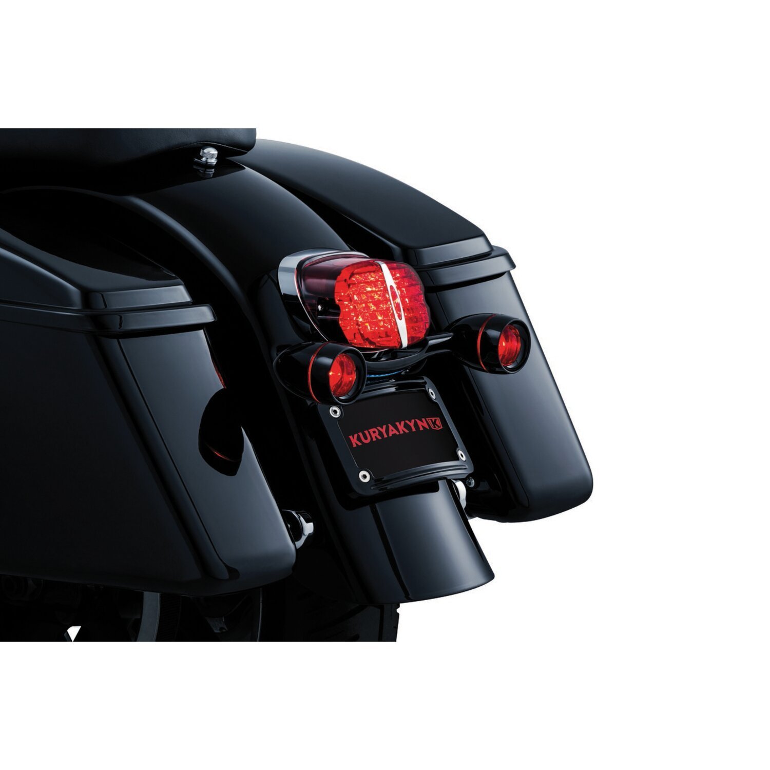 Kuryakyn, bullet light rear turn signal bar. Black