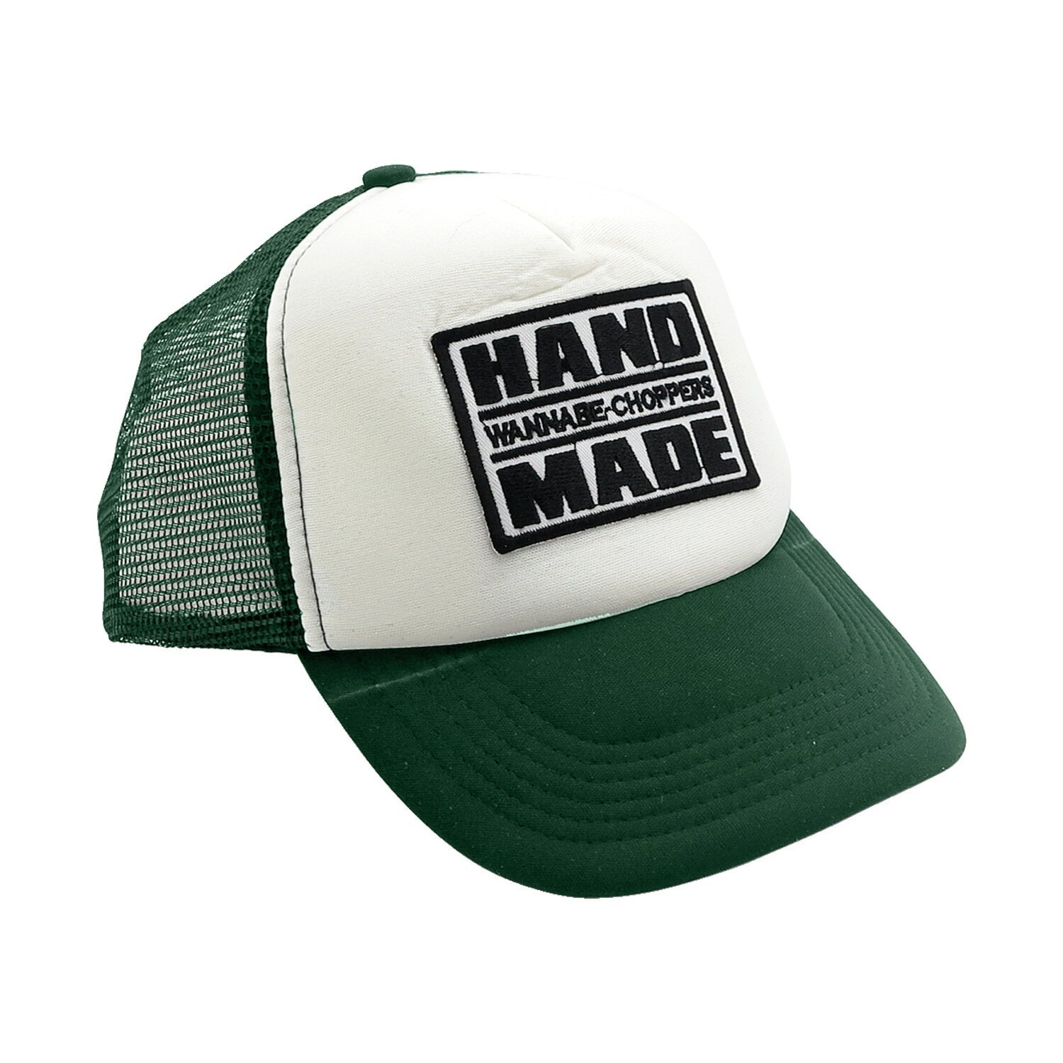Wannabe choppers trucker cap white/dark green