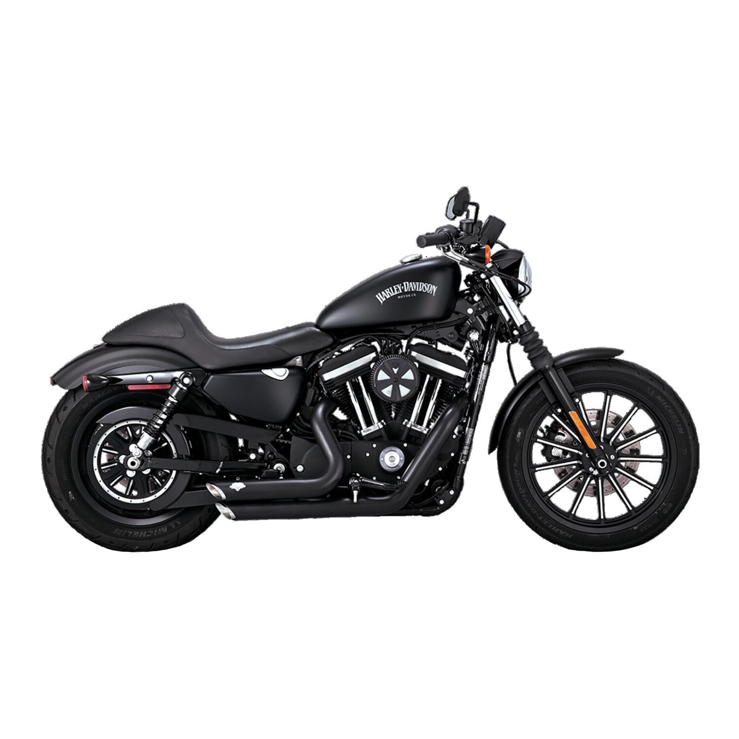 Vance & Hines, Shortshots staggered exhaust. Black