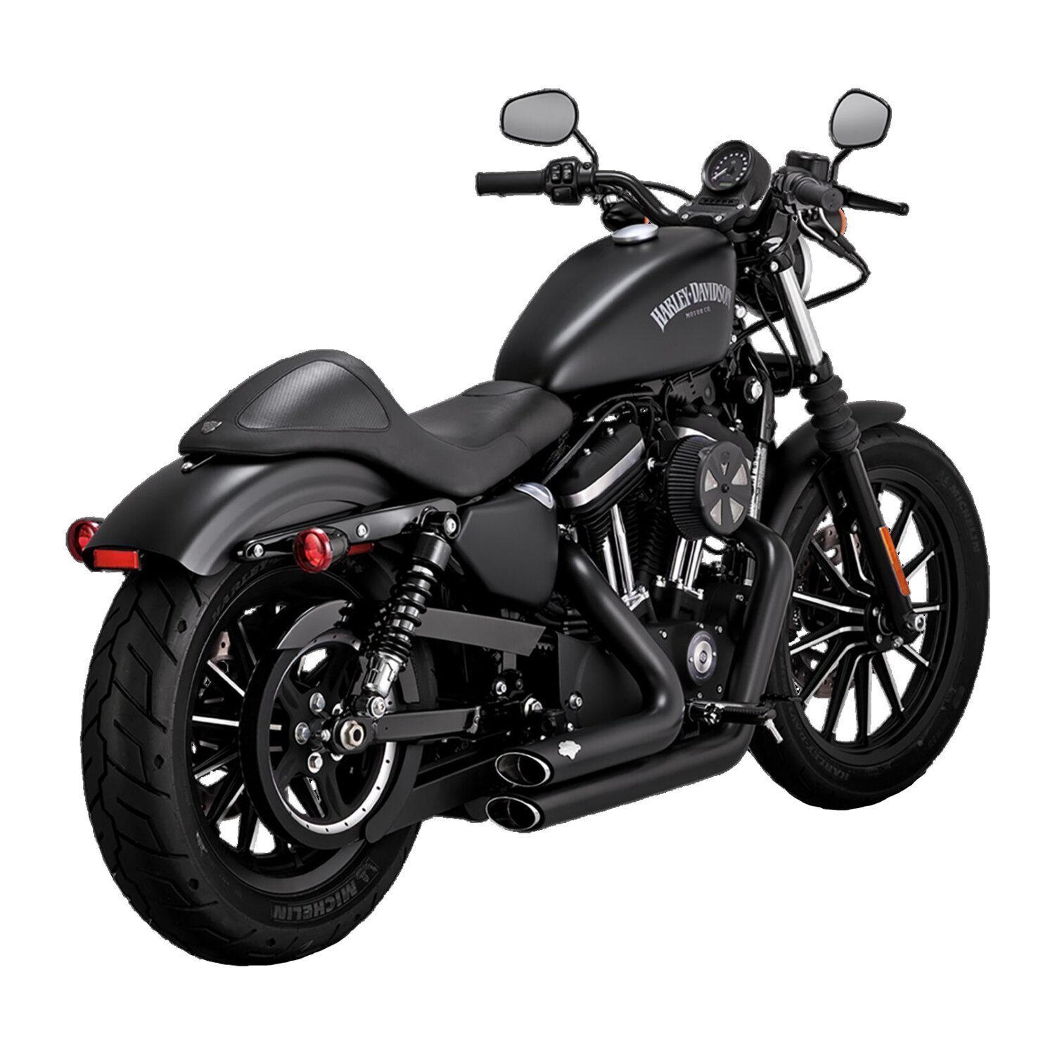 Vance & Hines, Shortshots staggered exhaust. Black