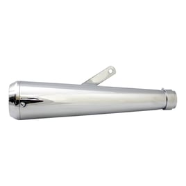 Megaphone universal muffler 16.5" long chrome with TA tip