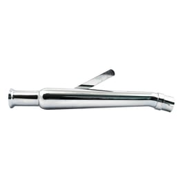 Trumpet universal upswept left muffler 20-1/2" long chrome