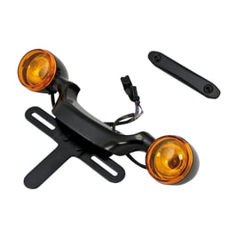 Bullet turn signal bar & license plate