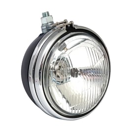 OEM style 5-3/4" FX, FXR, XL headlamp. Black