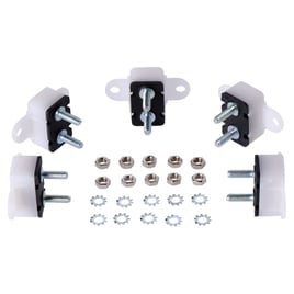 Circuit breaker, automatic. Dual mount, plastic. 15A