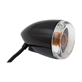 Late-style turn signal assembly. Front. Gloss black
