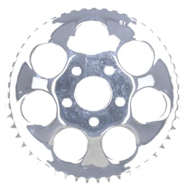 Rear sprocket, chrome. 51t
