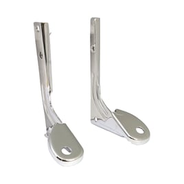 Spotlamp / passing lamp mount bracket kit. Chrome