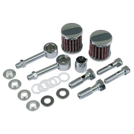 Dual mini 'power filter' breather kit