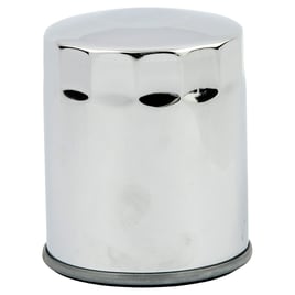 MCS, spin-on oil filter. Chrome.