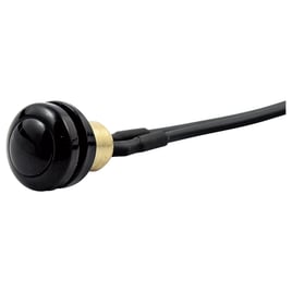 Smooth push button switch. Black