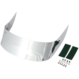 Fatboy rear fender tip, smooth. Chrome