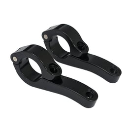 Engine guard clamp set, for spotlamps. long. Black