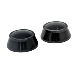 Swingarm pivot bolt cover set. Black