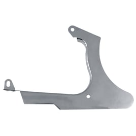 Lower rear belt guard. Chrome