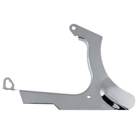 Lower rear belt guard. Chrome