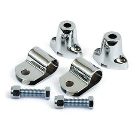 Spotlamp & turn signal mount kit. Chrome