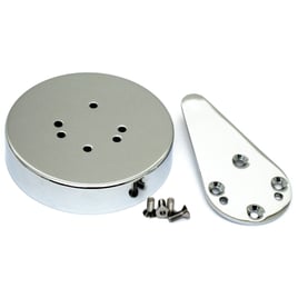 Dust shield & shift lever kit. Chrome