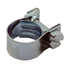 Aba hose clamps, 12mm for 1/4" hose. Zinc plated