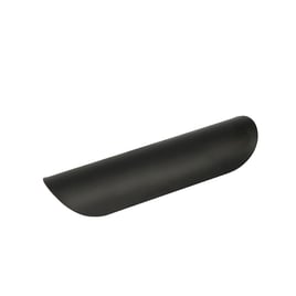Universal smooth heat shield 7" long black