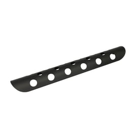 Universal bullet hole heat shield 14" long black