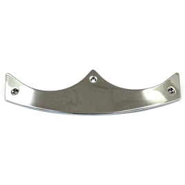 Front fender tip, smooth. Chrome