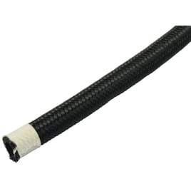 Braided hose 1/4" (6mm). Black nylon