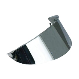 Smooth headlamp visor. 7". Chrome