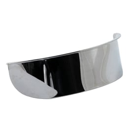 Smooth headlamp visor. 5-3/4". Chrome