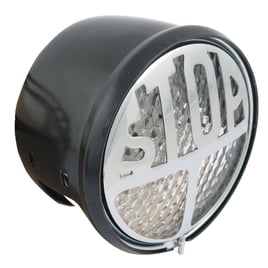 Stop LED taillight. Black. Clear lens