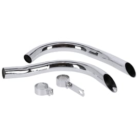 Drag pipes for 45" Flatheads, chrome