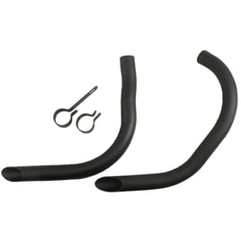 Drag pipes for 45" Flatheads, black