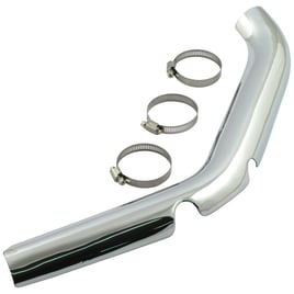 FL 2-1 exhaust front header heatshield chrome