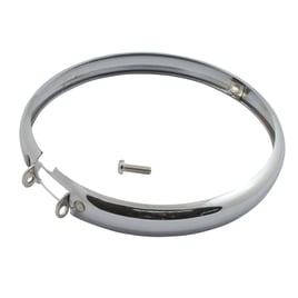 Replacement springer headlamp trim ring. Chrome