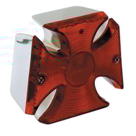 Maltese cross taillight. Chrome
