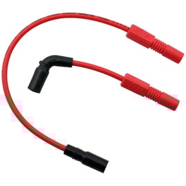 Accel, 8mm Ferro Spiral core spark plug wire set. Red