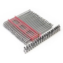 Spoke set 16", 170mm. Chrome